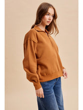 Load image into Gallery viewer, Fireside Half Zip (CAMEL)