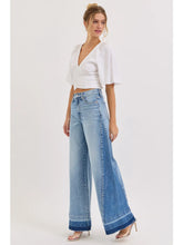 Load image into Gallery viewer, Cello High Rise Two Tone Wide Leg Jeans