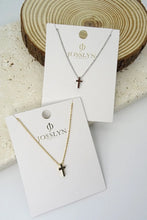 Load image into Gallery viewer, Mini Cross Necklace