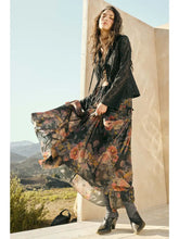 Load image into Gallery viewer, Botanical Print Maxi Skirt