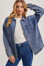 Load image into Gallery viewer, Denim Shirt Jacket