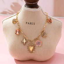 Load image into Gallery viewer, Blush Bloom Charm Necklace