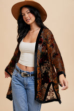 Load image into Gallery viewer, Mimi Velvet Burnout Kimono