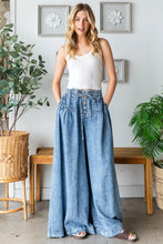 Load image into Gallery viewer, Rowan Washed Pintuck Wide Leg Pants