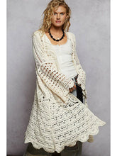 Load image into Gallery viewer, Golden Hour Crochet Chenille Cardigan