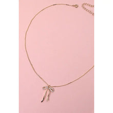 Load image into Gallery viewer, Rhinestone Bow Pendant
