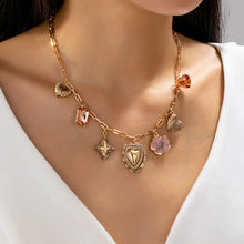 Load image into Gallery viewer, Blush Bloom Charm Necklace
