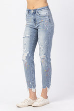 Load image into Gallery viewer, Judy Blue Paint Splatter Boyfriend Jeans
