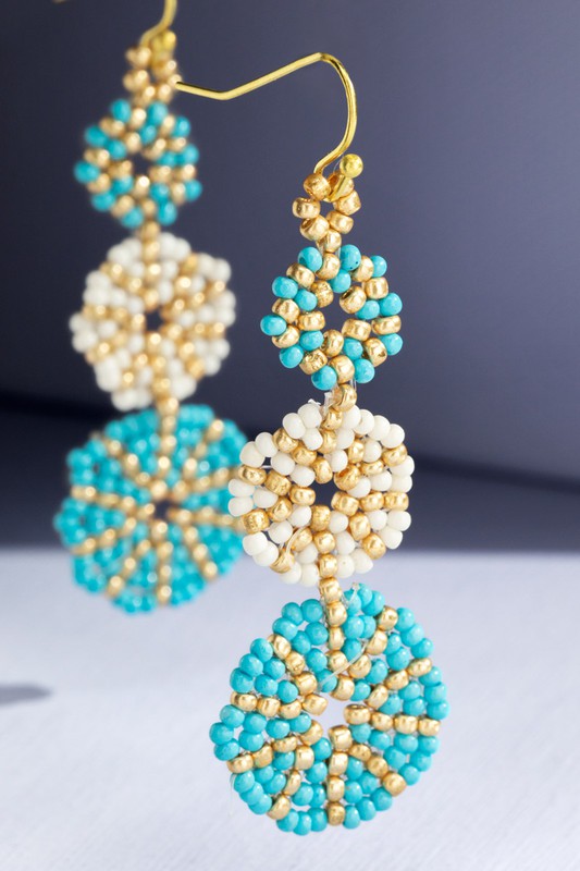 Sunburst Drop Earrings